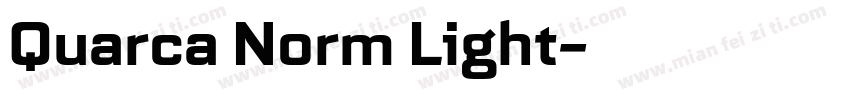 Quarca Norm Light字体转换